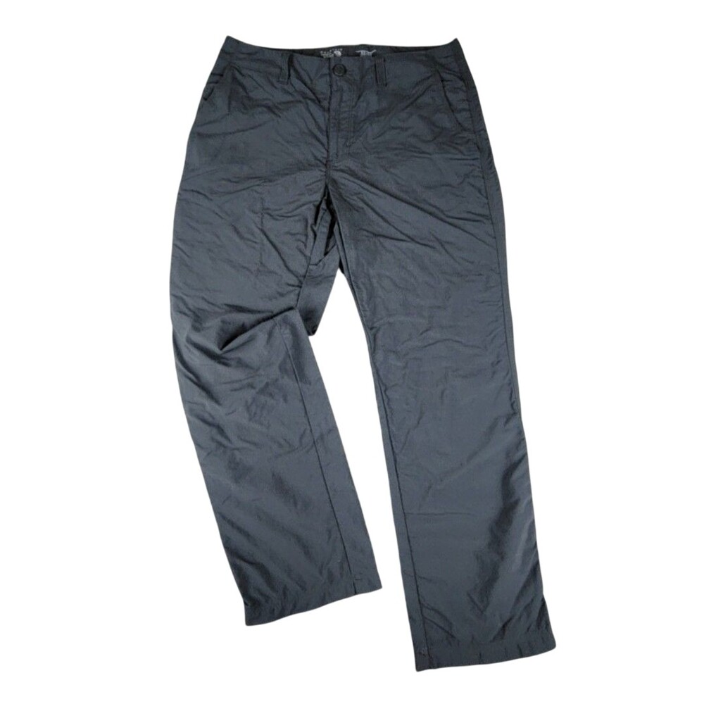Mountain Hardwear Pants Mens 32x30 Gray Nylon Lightweight Hiking Zip Pocket
